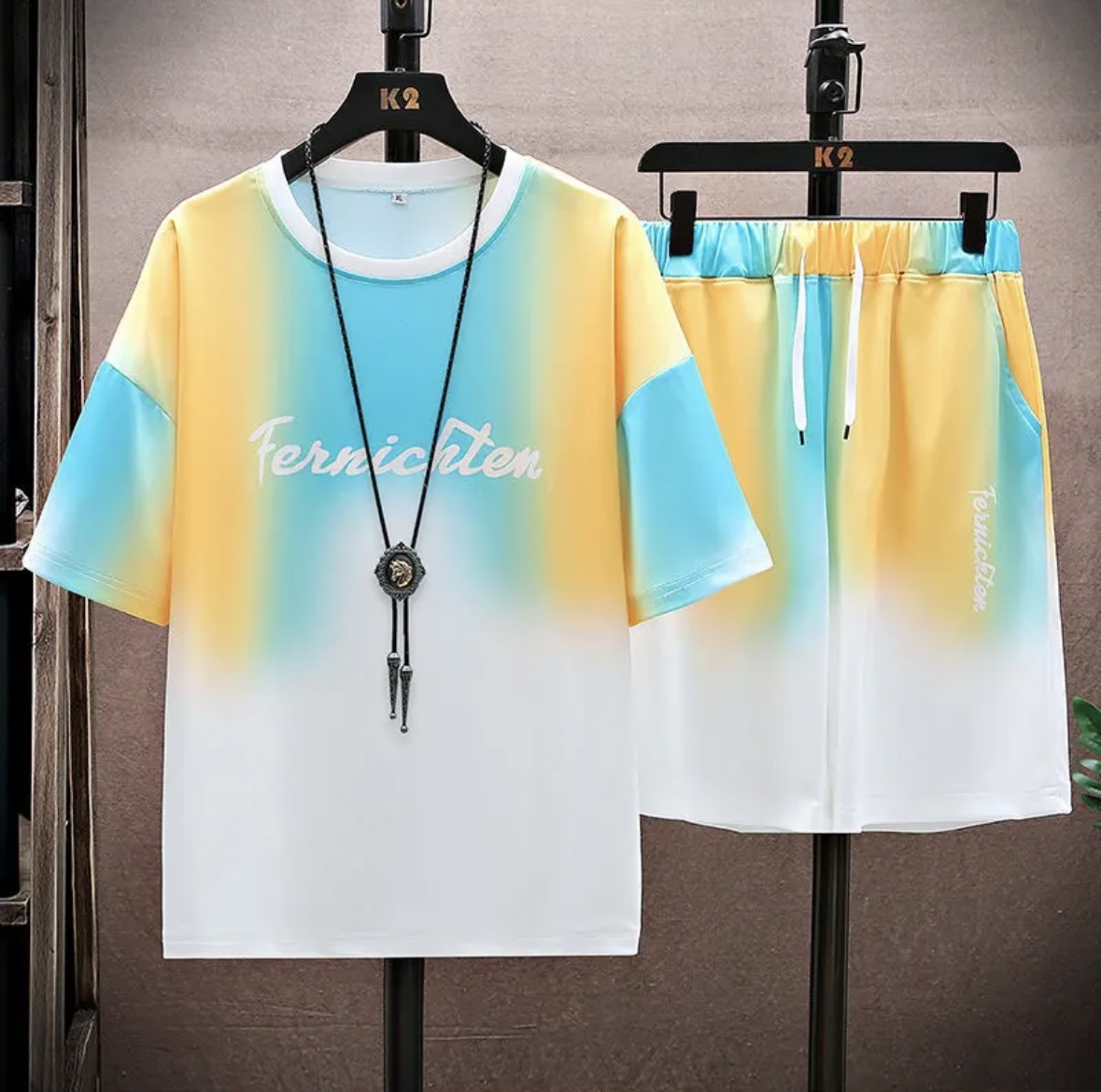 신상 핫세일 여름 커플 아이스 실크 세트, 루즈핏 한국 - Shirts 리뷰 및 가격